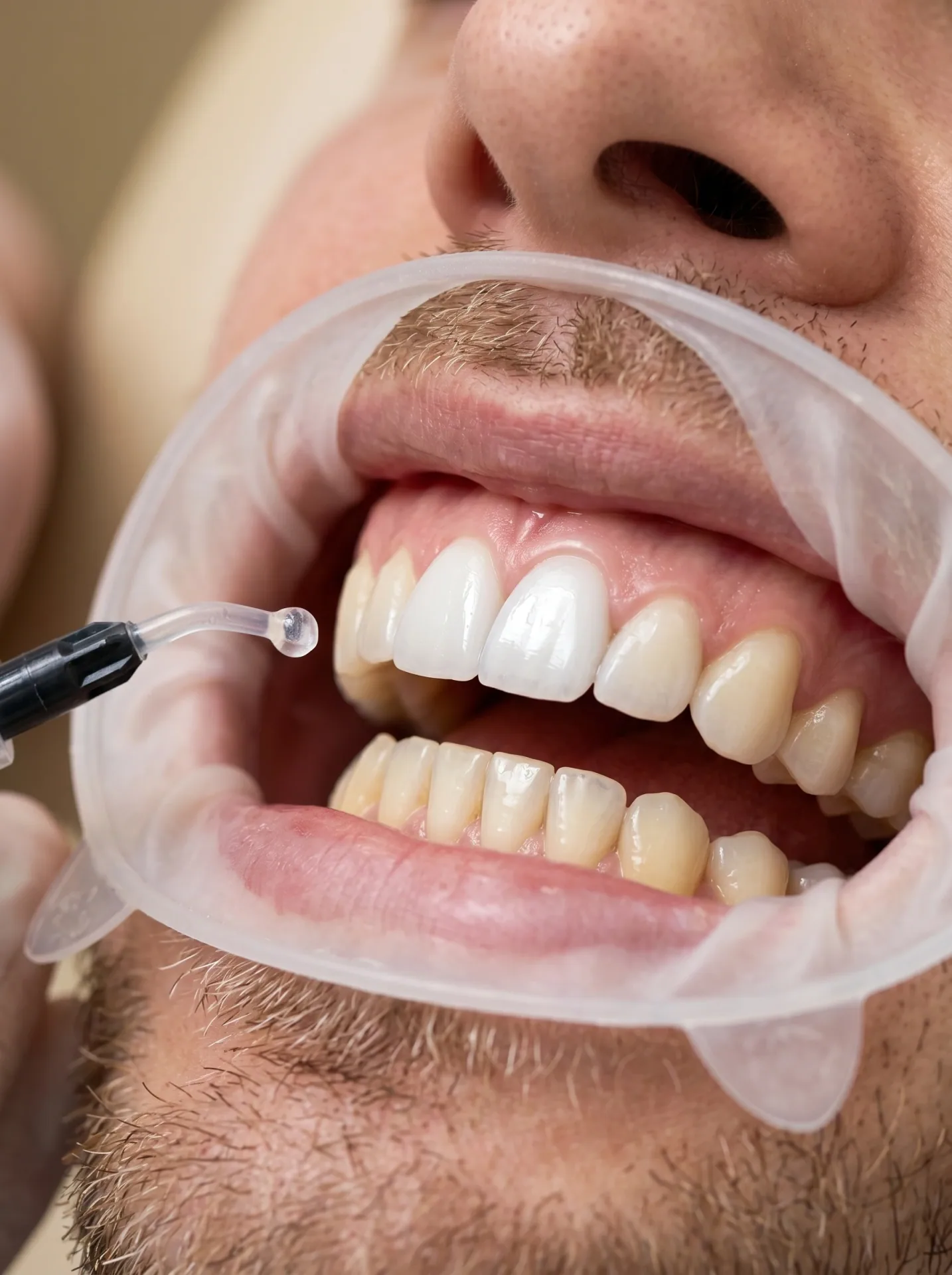 Teeth Whitening treatment at WhiteLine Dental Clinic Al Rigga